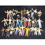 WWE, WWF, JAKKS Pacific - 30 unboxed WWE / WWF action figures .