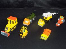 Dinky - Six unboxed Dinky commercial vehicles.