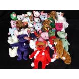 Ty Beanie Collection - a good mixed collection of 30 Ty Beanie bears to include Bride, Paul,