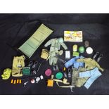 Palitoy - An unboxed and partial Palitoy British Infantryman Uniform with a collection of unboxed