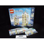 Lego - A boxed Lego 10214 London Tower Bridge Set.