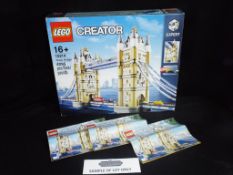 Lego - A boxed Lego 10214 London Tower Bridge Set.