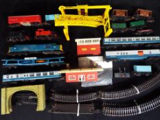 Model Railways - a quantity of engines, rolling stock, track and surrounds by Tri-ang, Hornby,