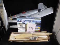 Flyline, Precedent and Other - 2 RC aircraft and a unboxed part built balsa glider.