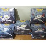 Corgi Aviation Archive - five boxed 1:144 scale diecast model Military aeroplanes comprising #