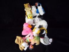 TY Collectibles - a collection of ten Beanie Animals with original tags to include Pellet, Rainbow,