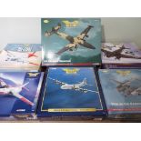 Corgi Aviation Archive - six boxed 1:144 scale diecast model Military aeroplanes comprising #