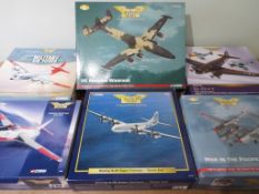 Corgi Aviation Archive - six boxed 1:144 scale diecast model Military aeroplanes comprising #