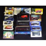 Corgi, Vanguards, Matchbox Collectibles - 15 boxed diecast model vehicles in various scales.