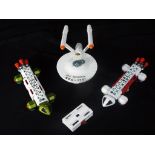 Dinky - Three unboxed Dinky space related vehicles.