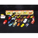 Dinky Toys, Matchbox, Lledo - 30 predominately unboxed diecast vehicles in various scales.
