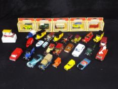 Dinky Toys, Matchbox, Lledo - 30 predominately unboxed diecast vehicles in various scales.