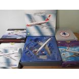 Corgi Aviation Archive - six boxed 1:144 scale diecast model aeroplanes comprising Boeing 707-321