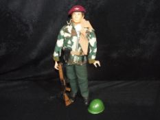 Palitoy - An unboxed Palitoy Talking Commander Action Man Figure in Paratrooper Uniform.