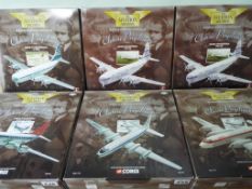 Corgi Aviation Archive - six boxed 1:144 scale diecast model aeroplanes from the Classic Propliners