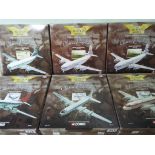 Corgi Aviation Archive - six boxed 1:144 scale diecast model aeroplanes from the Classic Propliners