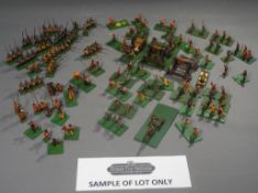 War Gaming - A large collection of mainly 25/28mm unboxed and unbranded painted white metal