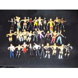 WWE, WWF, JAKKS Pacific - 30 unboxed WWE / WWF action figures .