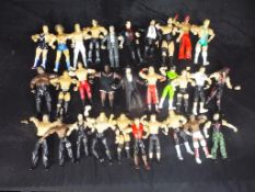 WWE, WWF, JAKKS Pacific - 30 unboxed WWE / WWF action figures .