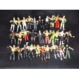 WWE, WWF, JAKKS Pacific - 30 unboxed WWE / WWF action figures .