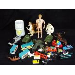 Palitoy and Others - An unboxed Palitoy Talking Action Man with a collection of unboxed vintage