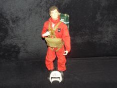 Palitoy - An unboxed Palitoy Action Man figure in Red Devil Parachutist Uniform.