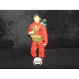 Palitoy - An unboxed Palitoy Action Man figure in Red Devil Parachutist Uniform.