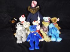 TY Collectibles - a collection of eleven TY bears to include Elizabeth, Easy on The Eyes, Ivan,