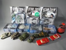 Seven models from the Eaglemoss Official Star Trek Starships Collection contained in original boxes