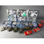 Seven models from the Eaglemoss Official Star Trek Starships Collection contained in original boxes