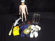 Palitoy - A unboxed Palitoy vintage Action Man figure (Nude).