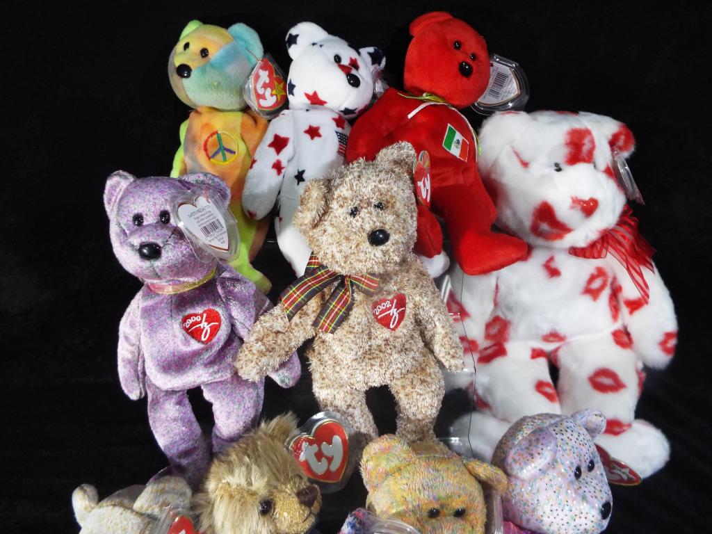 TY Beanie Collections - a collection of 13 TY Beanie bears to include Beanie original Puddy - Image 2 of 3