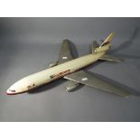 A plastic composition travel agents model McDonnell Douglas DC-10 in Laker Airways 'Skytrain'