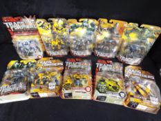 Transformers - Ten boxed Transformers action figures to include Bumblebee, Battle Blade Bumblebee,