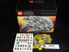 Lego - A boxed Star Wars 75192 Millenium Falcon Set from the Ultimate Collector Series.
