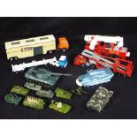 Dinky, Corgi, Matchbox - A small quantity of diecast model vehicles in various scales.