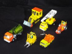 Dinky - Six unboxed Dinky commercial vehicles.