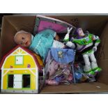 Toy Story - a quantity of collectible toys to include dressed dolls, Buzz Lightyear,