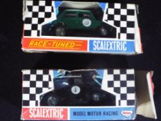 Scalextric - Two boxed vintage Scalextric cars.