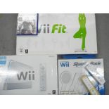 Nintendo Wii - a games console Nintendo Wii Fit Board and Sports pack,