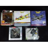 Corgi Aviation Archive, Oxford Diecast - Five boxed 1:72 scale diecast model military aircraft.