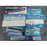 Fourteen plastic model kits of aeroplanes comprising Wooster, CMD, Aviation Gifts and similar.