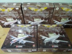 Corgi Aviation Archive - five boxed 1:144 scale diecast model aeroplanes from the Frontier