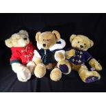 Three Harrods collectible bears with original tags some sealed in packets to include to include