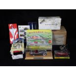 Danbury Mint, Dinky, Matchbox - A collection of 9 diecast vehicles, a vintage gyroscope,