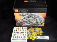 Lego - A boxed Star Wars 75192 Millenium Falcon Set from the Ultimate Collector Series.