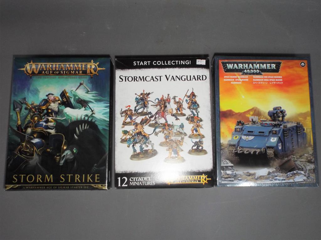 Warhammer - Three boxed Warhammer sets.