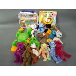 TY Beanie Babies - 17 TY Beanie Babies with TY ear tags with TY Beanies Official Club carry case