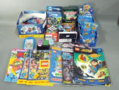 Lego, Playmobil, and others - A Trade Box of sealed Sainsburys Lego Trading Cards,