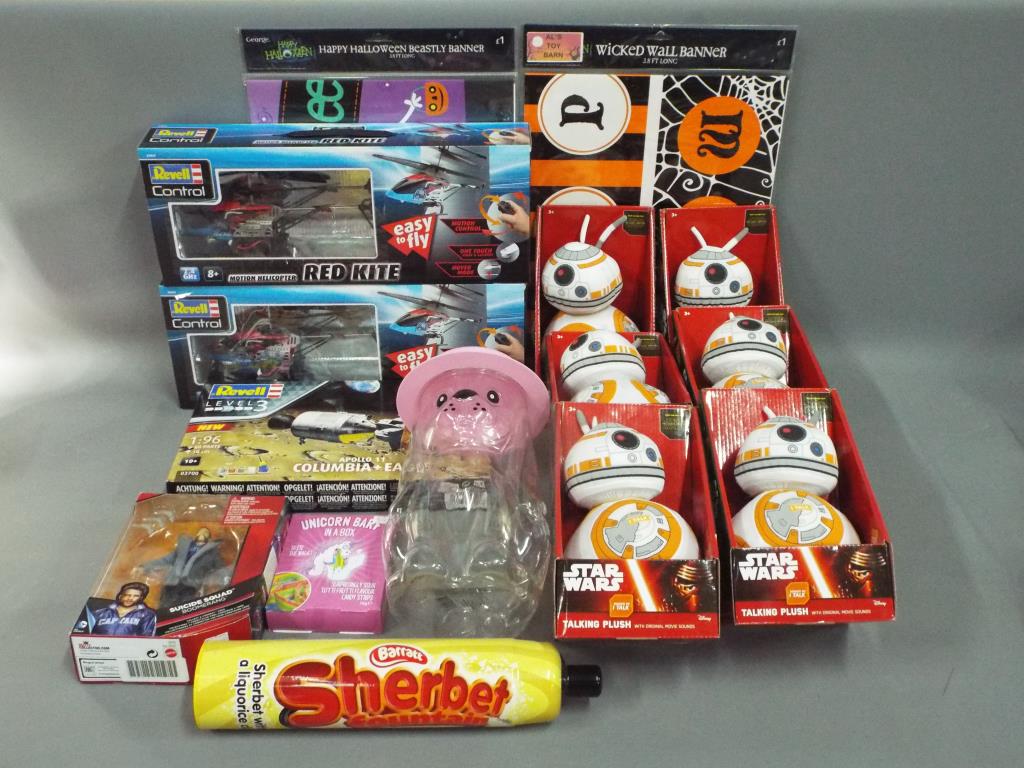 Revell, Hasbro, Matell, Disney and Others - A quantity of predominately boxed ex shop stock toys,